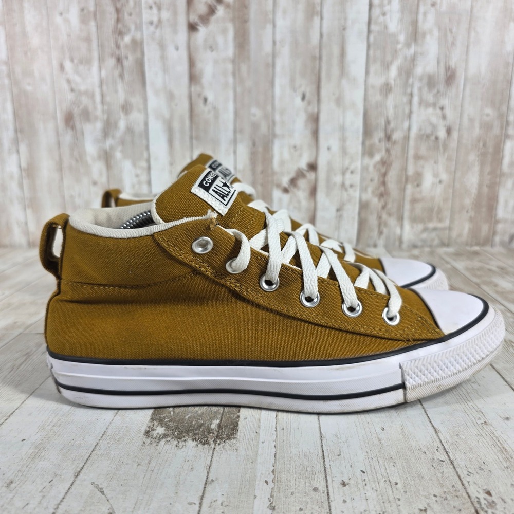 Converse Chuck Taylor All Star Madison Mid Dark Saffron Yellow A00491F Womens 10